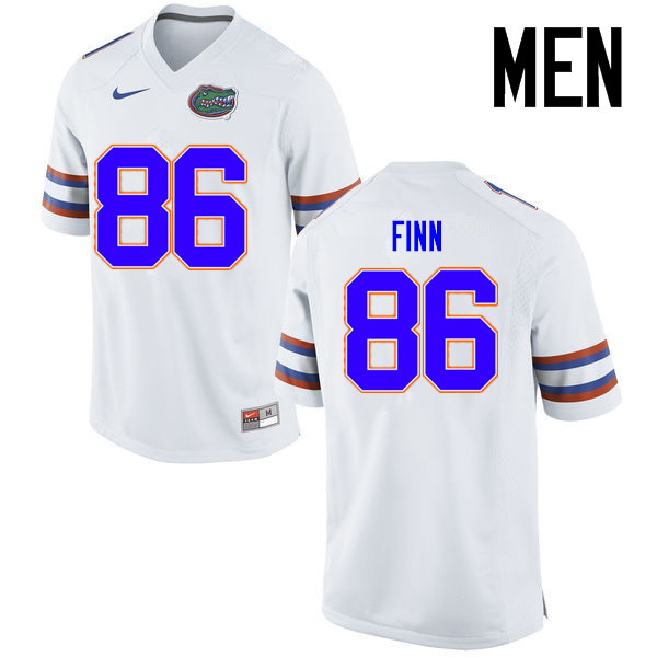 Men Florida Gators #86 Jacob Finn College Football Jerseys Sale-White - Click Image to Close